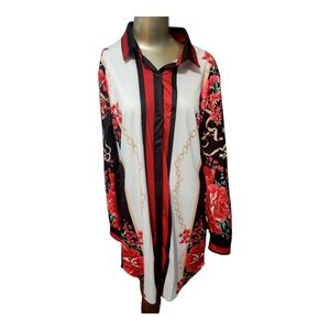 Long sleeve button down dress